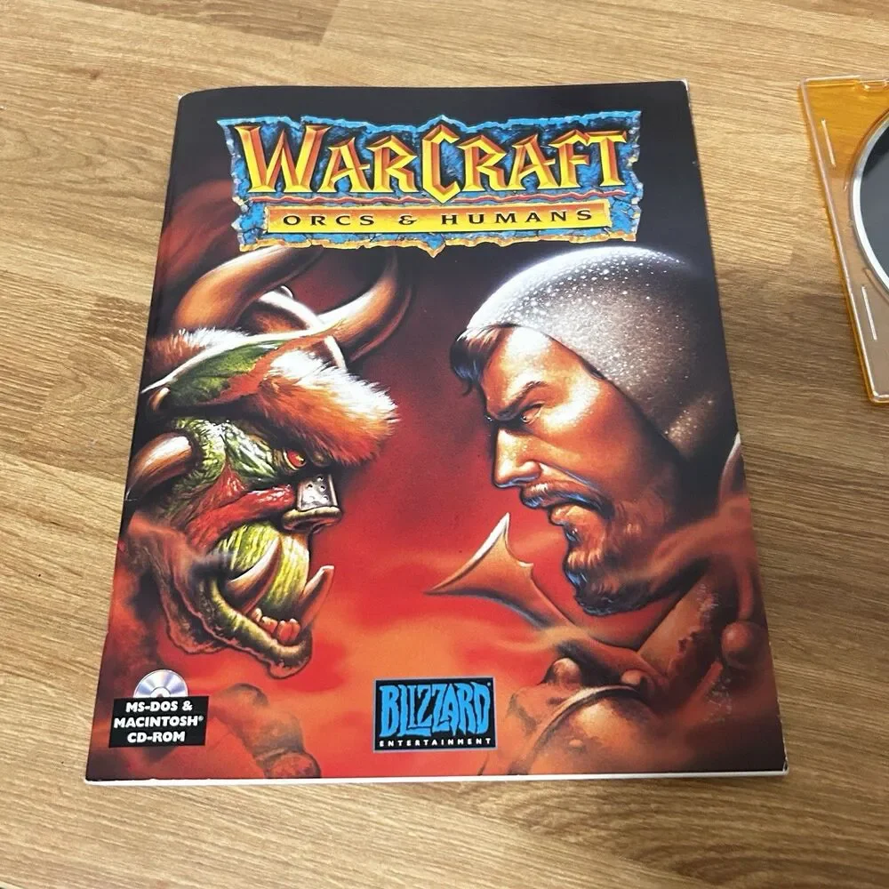 WarCraft 1 Orcs & Humans Big Box PC MS-DOS 1993 Variant Editors Choice Complete
